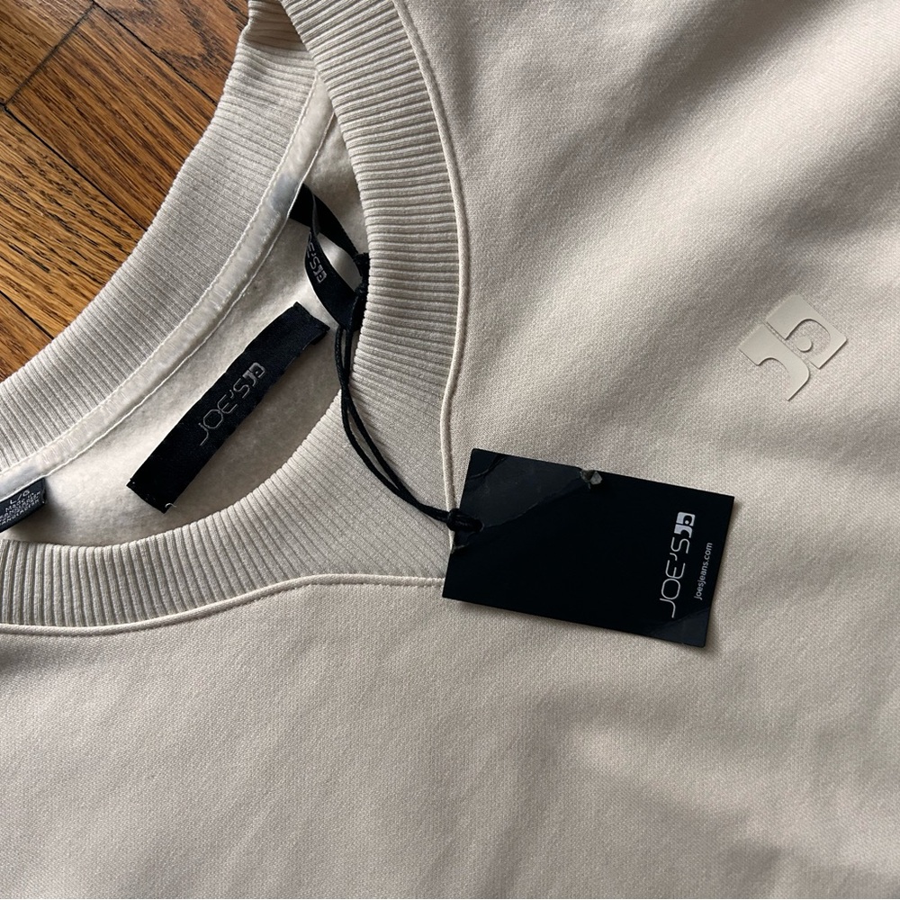 Joe's Jeans Men's Off-White Crewneck Sweater - Picture 2 of 4